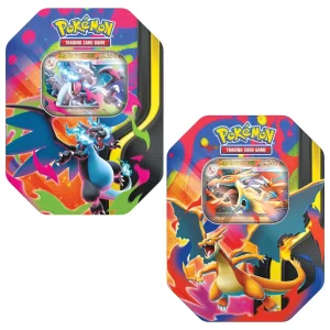 POKÉMON EX TIN-BOX SET (MEGA CHARIZARD X EX, MEGA CHARIZARD Y EX) (ENG)