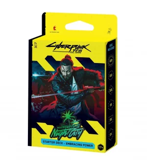PRE ORDER - CYBERPUNK TCG: WELCOME TO NIGHT CITY (EMBRACING POWER) STARTER DECK DISPLAY - ENG - FIRST EDITION