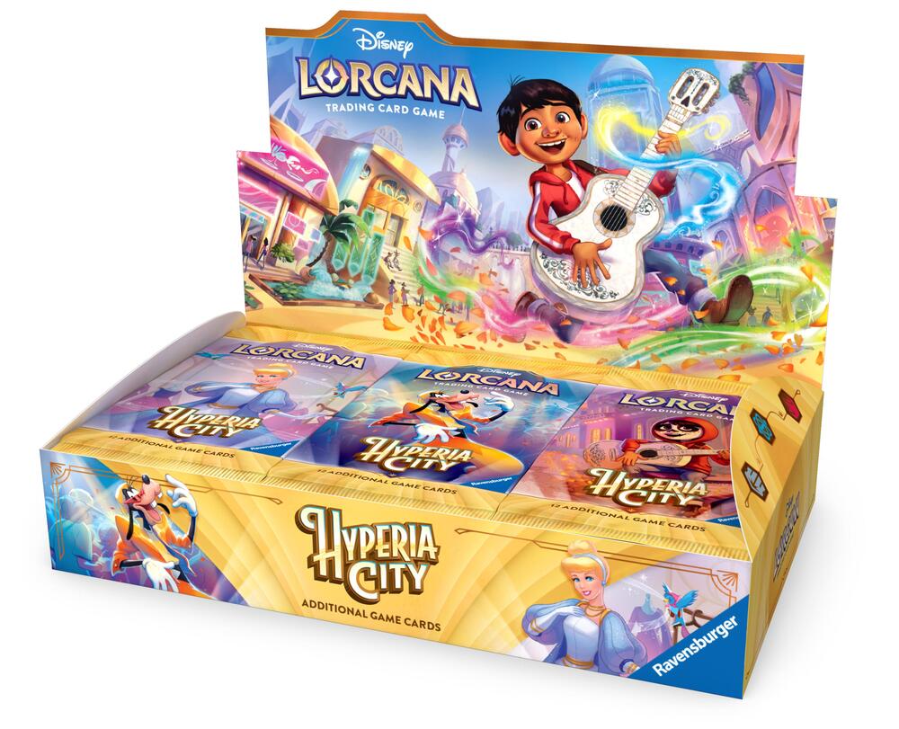 PRE ORDER - DISNEY LORCANA: HYPERIA CITY BOOSTER BOX (24) - ENG