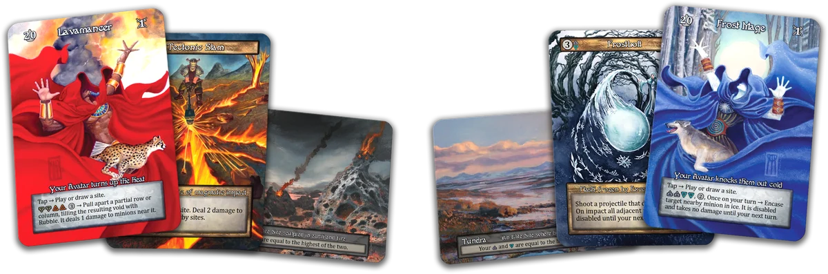 PRE ORDER - Sorcery TCG: Frost Mage vs Lavamancer Preconstructed Deck Display (2 Decks) - ENG - Image 2