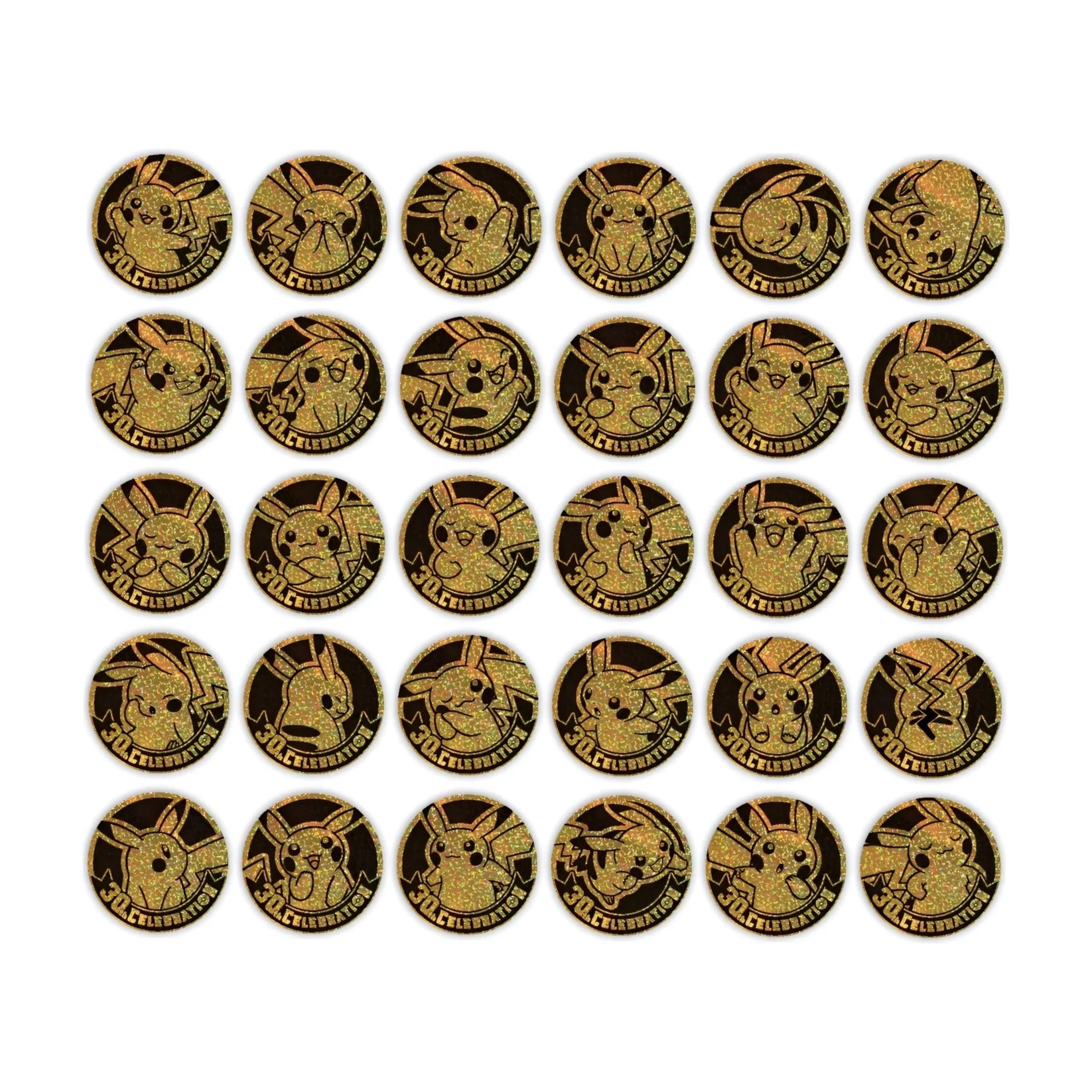 POKÉMON 30TH CELEBRATION 30thC COIN SET (3 Packs) - CHN - Image 3